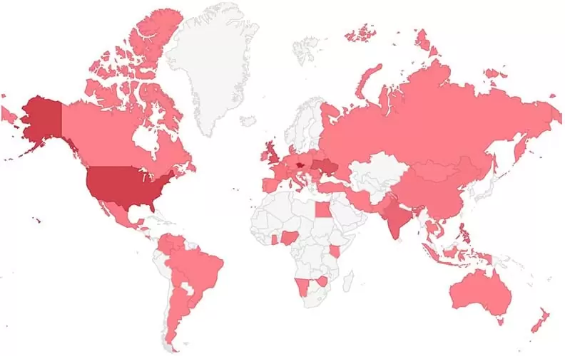 Map of Users