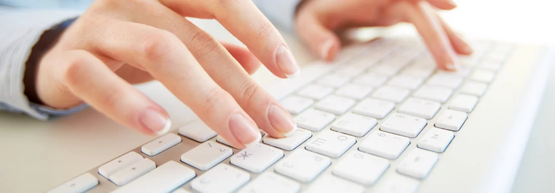 Typing on Keyboard Header Image